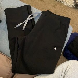 FIGS Black Straight leg Scrubs M